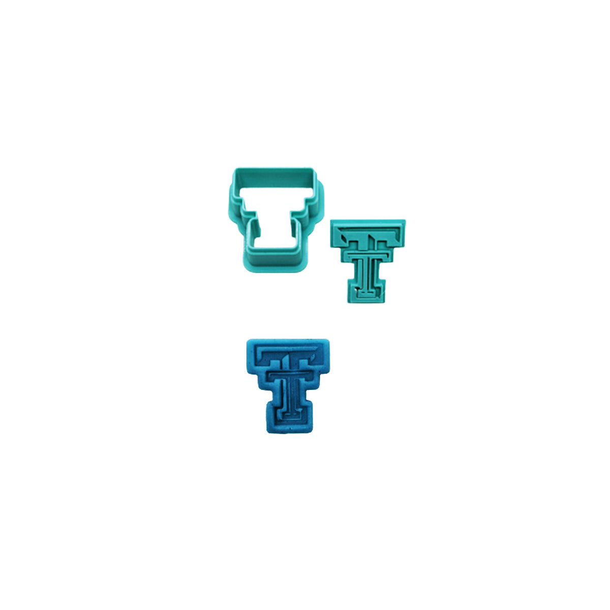 Texas Tech Cutter & Stamp Set: Versatile Tool for Cookies, Ceramics, Pottery, Fondant, and More