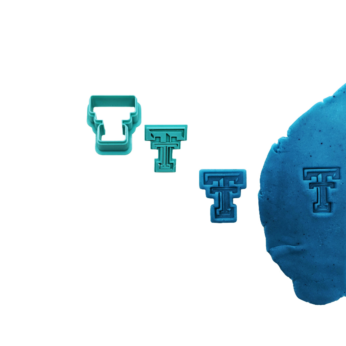 Texas Tech Cutter & Stamp Set: Versatile Tool for Cookies, Ceramics, Pottery, Fondant, and More
