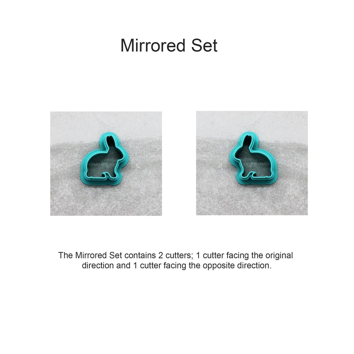 Crouching Bunny Rabbit Cookie Cutter - Style D: for Cookies, Ceramics, Pottery, Polymer Clay, Fondant - Multi-Medium Craft & Baking Tool