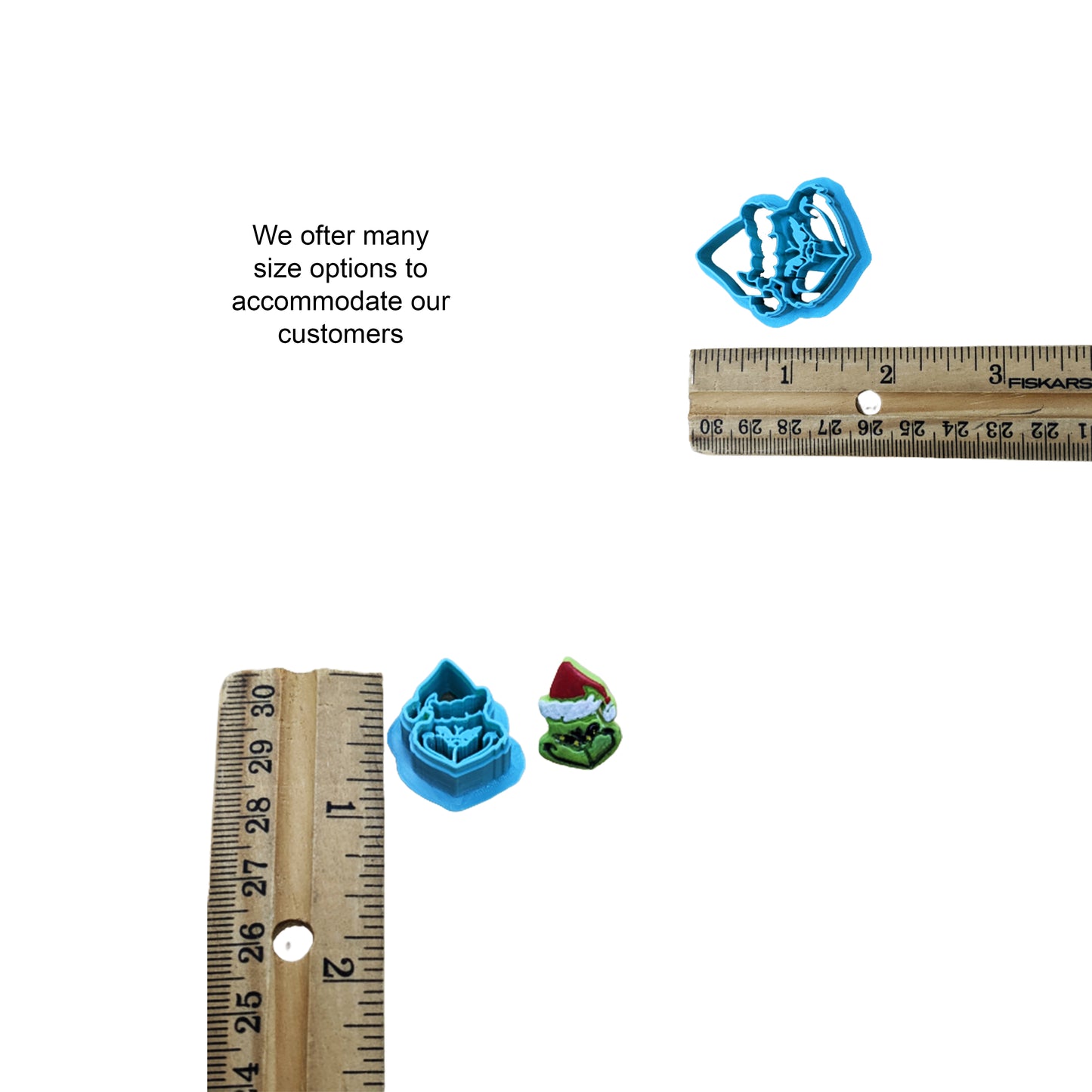 The Grinch Cookie Cutter: Ideal for Cookies, Ceramics, Pottery, Polymer Clay, and Fondant