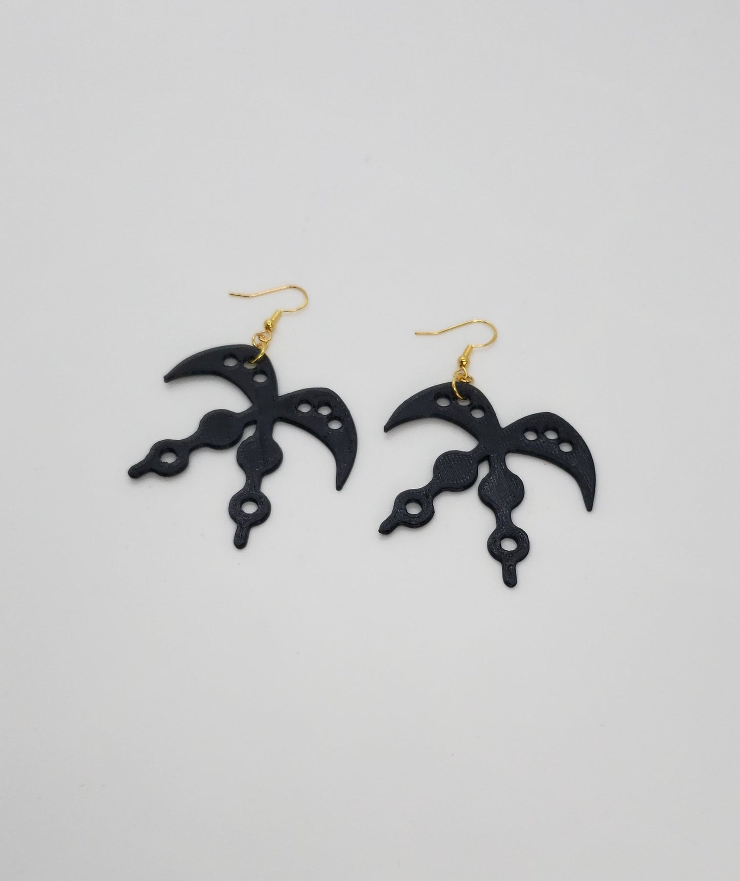 Adinkra Akofena African Earrings | 3D Printed Jewelry for Afrocentric Fashion