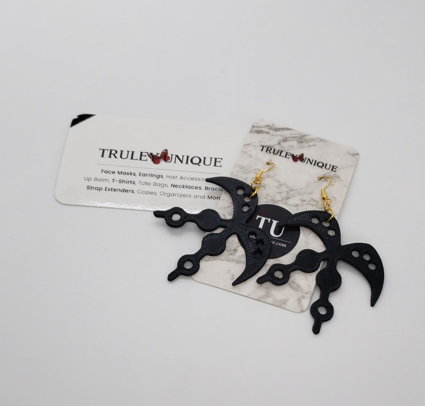 Adinkra Akofena African Earrings | 3D Printed Jewelry for Afrocentric Fashion