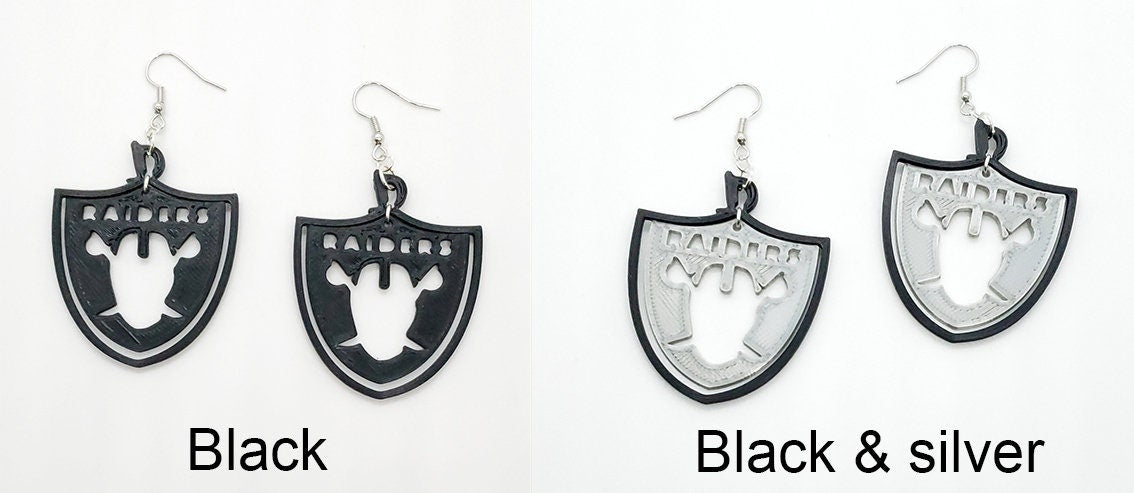 Las Vegas Raiders Swinging Earrings