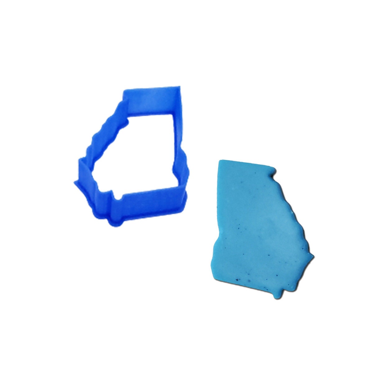 Georgia Map Cookie Cutter, with G Logo and Bulldog Embossing Stamp Options