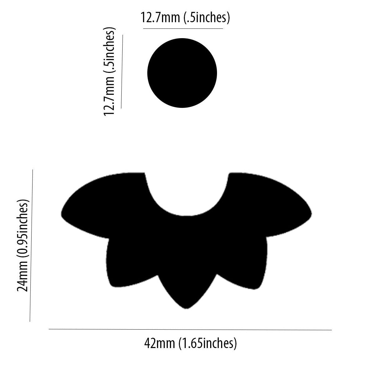 Daisy Flower Half & Circle Cutter Set