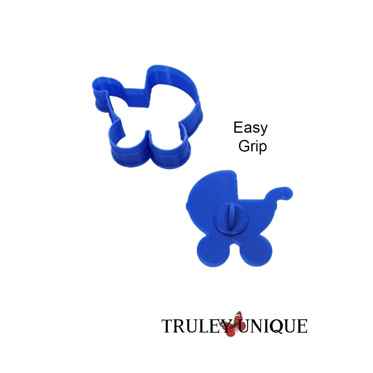 Baby Carriage Cookie Cutter and Embossing Stamp Option