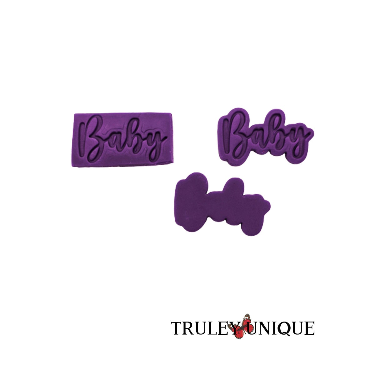 Baby Cookie Cutter and Embossing Stamp, 2 Inch to 6 Inch Size Options