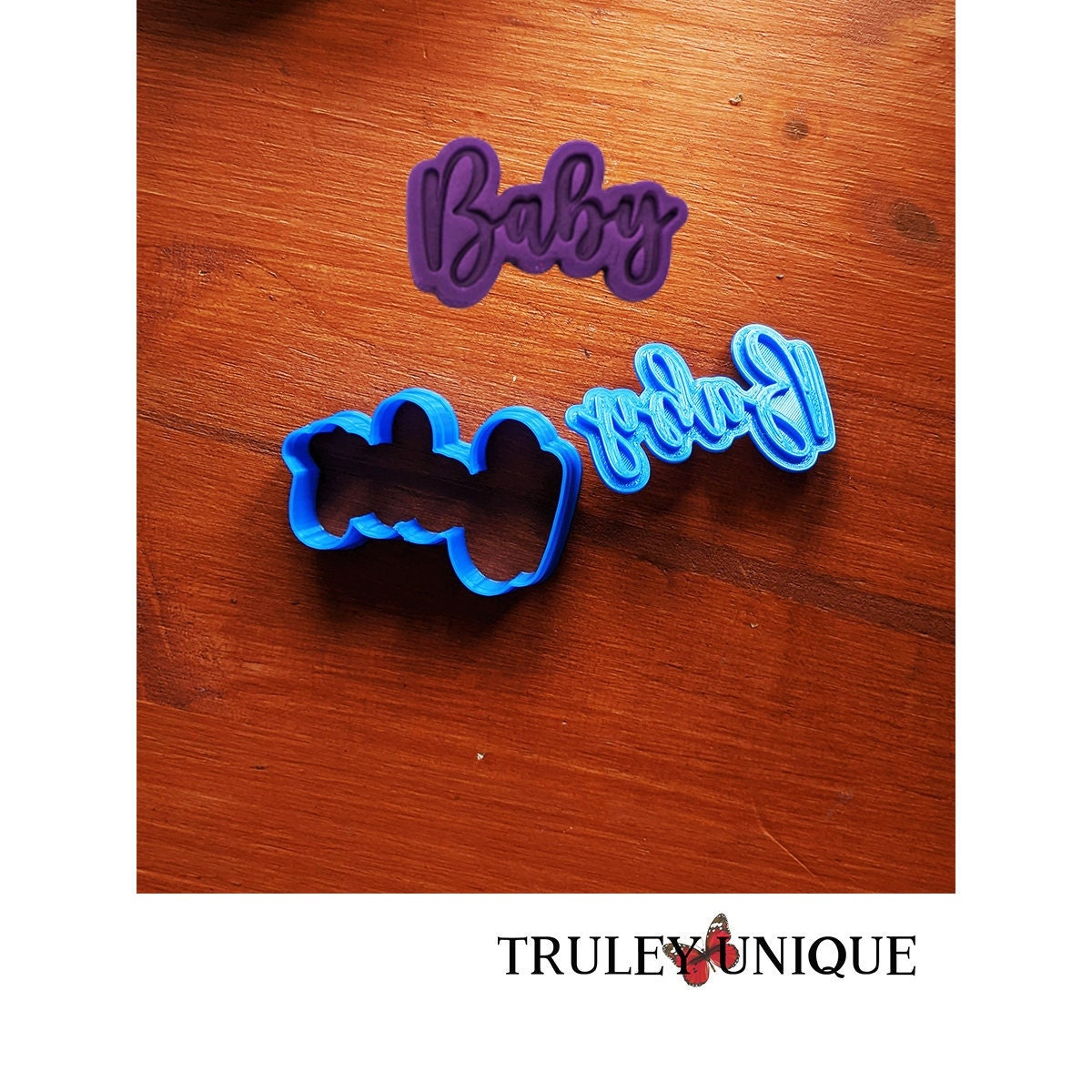 Baby Cookie Cutter and Embossing Stamp, 2 Inch to 6 Inch Size Options