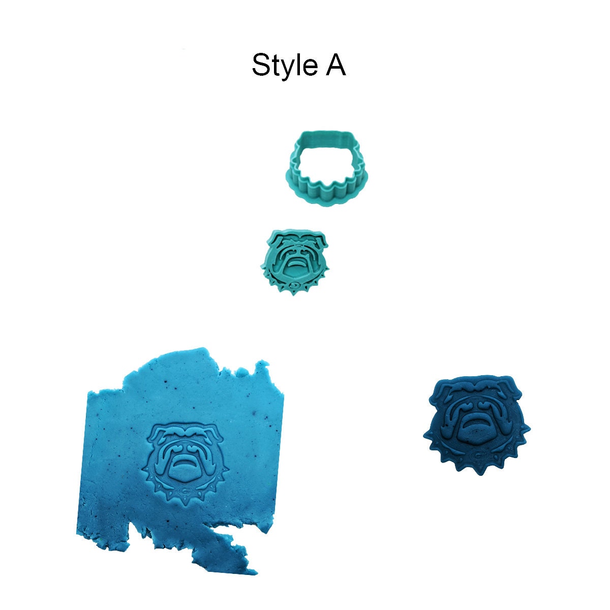 Georgia Bulldogs Cookie Cutter & Stamp Set, 3 Style Options