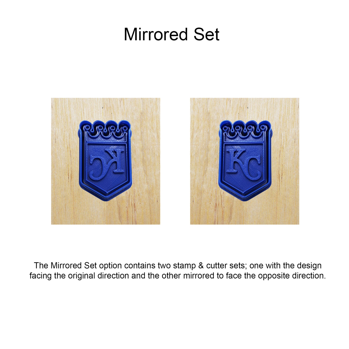 Kansas City Royals Cookie Cutter & Stamp Set