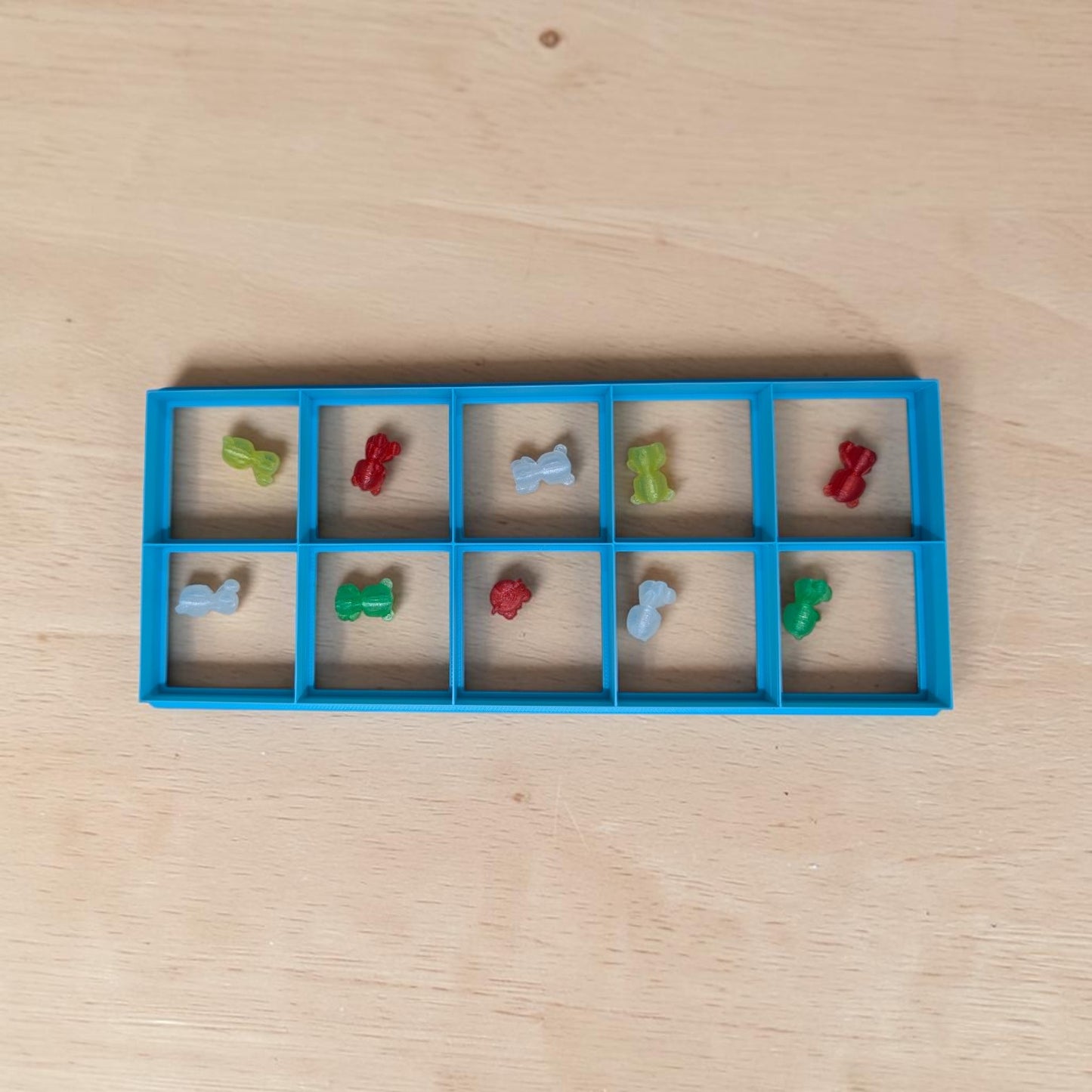 10‑Square Bar Frame Cutter | Grid Mold for Cookies, Fondant, Polymer Clay, Ceramics & Crafts