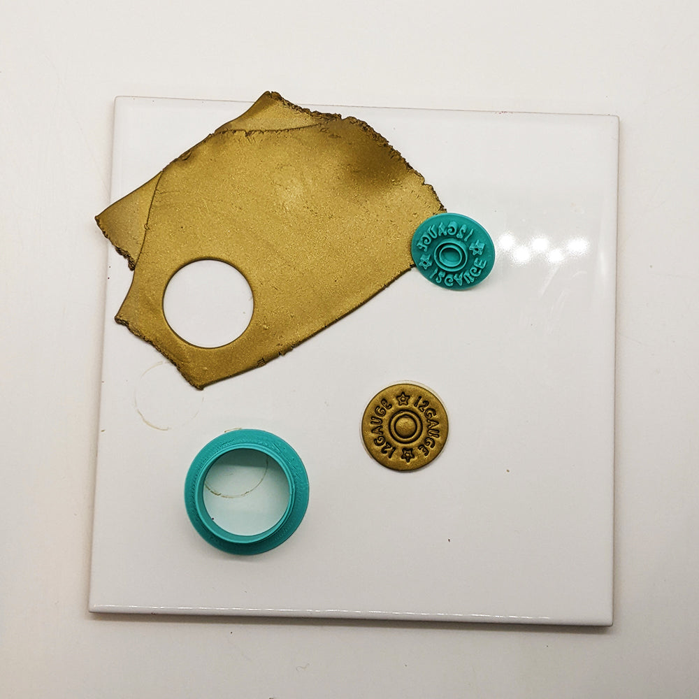 12 Gauge Shotgun Shell Cutter & Stamp Set: Ideal for Cookies, Ceramics ...
