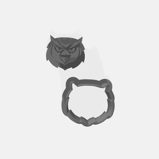Kennesaw State Owl Cookie Cutter & Stamp Set: Ideal for Cookies, Ceramics, Pottery, Polymer Clay, Fondant - Multi-Medium Craft & Baking Tool