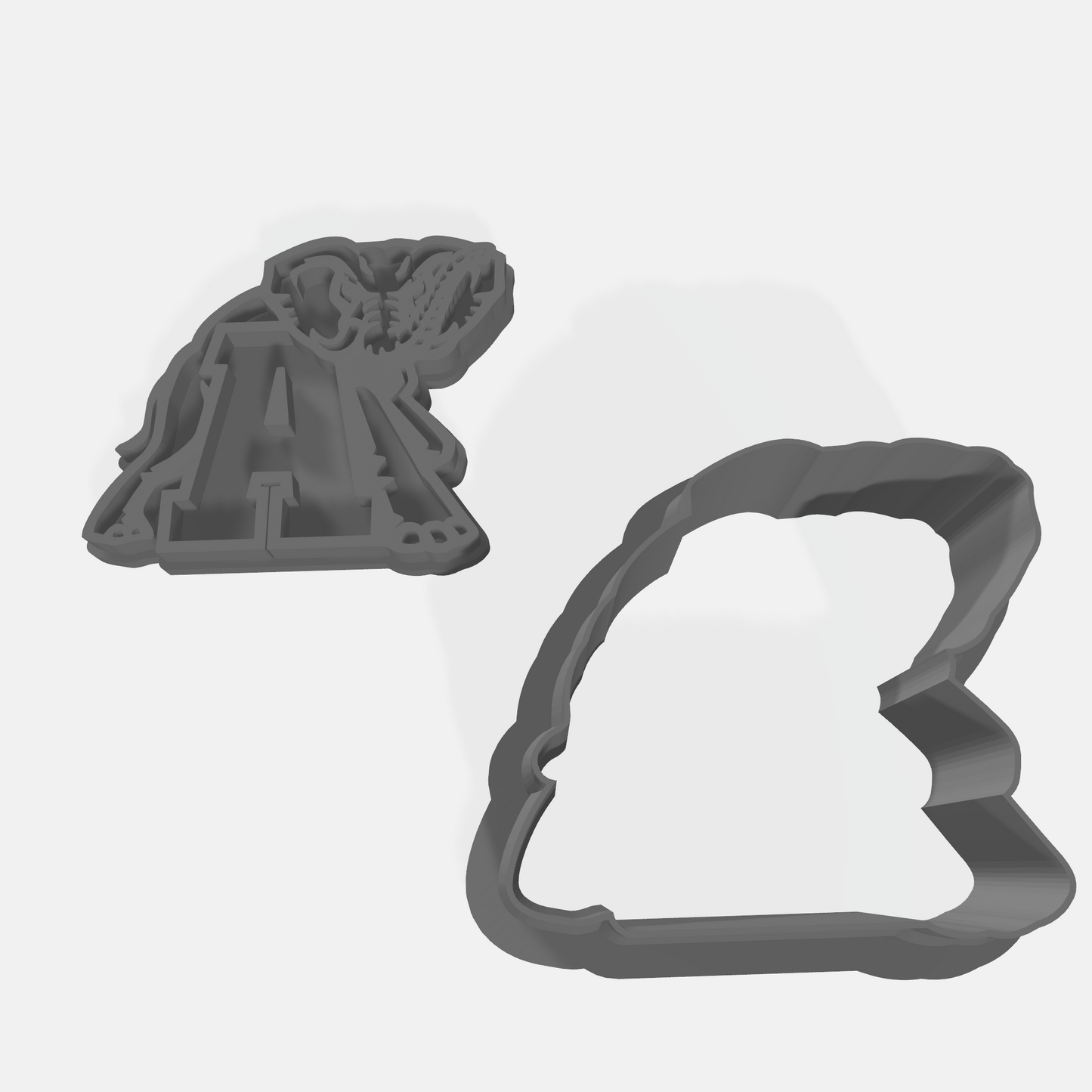 Crimson Tide Elephant Alabama A Cutter & Stamp Set: Versatile Tool for Cookies, Ceramics, Pottery, Fondant, and More