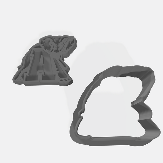 Crimson Tide Elephant Alabama A Cutter & Stamp Set: Versatile Tool for Cookies, Ceramics, Pottery, Fondant, and More
