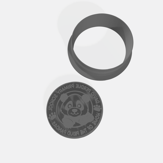 Perdue Proud Pandas Cookie Cutter & Stamp Set - Ideal for Cookies, Ceramics, Pottery, Polymer Clay, Fondant & More