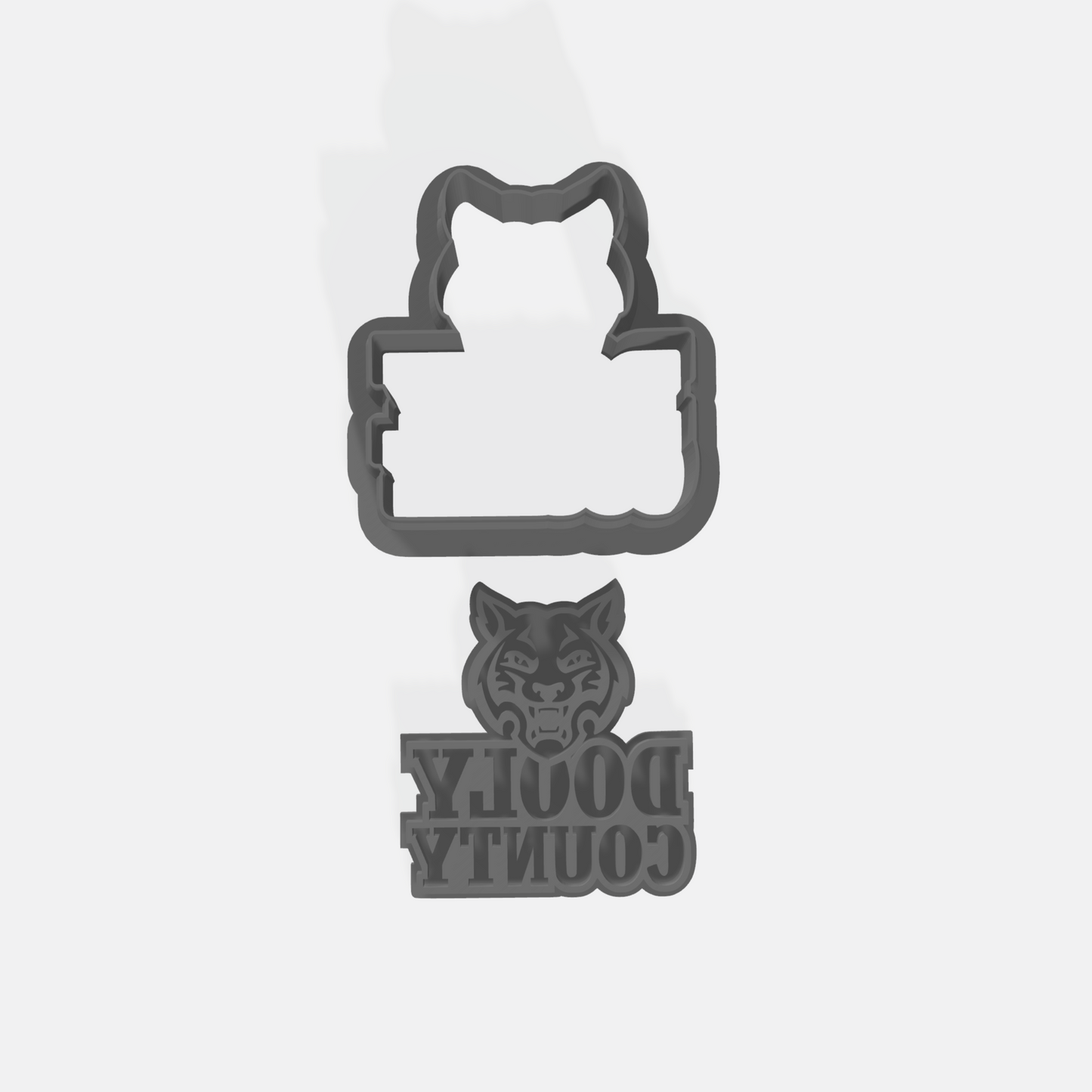 Dooly County Cookie Cutter & Stamp Set - Ideal for Cookies, Ceramics, Pottery, Polymer Clay, Fondant & More