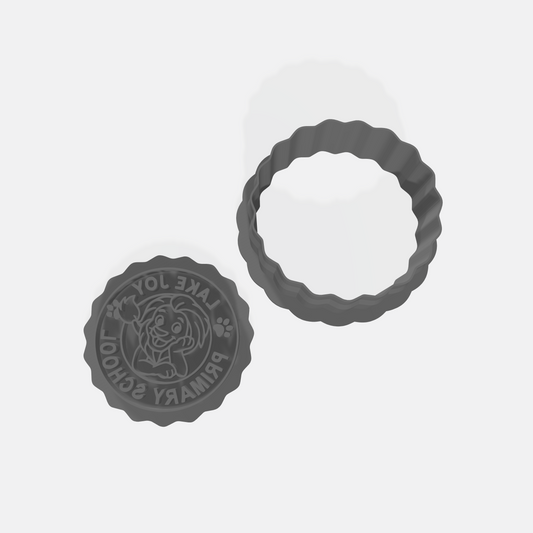 Lake Joy PS Cookie Cutter & Stamp Set: Ideal for Cookies, Ceramics, Pottery, Polymer Clay, Fondant - Multi-Medium Craft & Baking Tool
