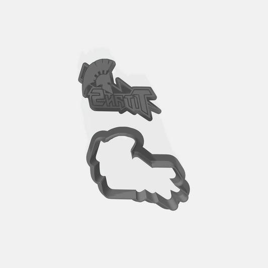 Central Georgia Titans Cookie Cutter & Stamp Set: Ideal for Cookies, Ceramics, Pottery, Polymer Clay, Fondant - Multi-Medium Craft & Baking Tool
