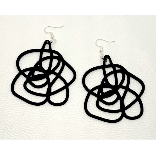 Abstract Flower Earrings