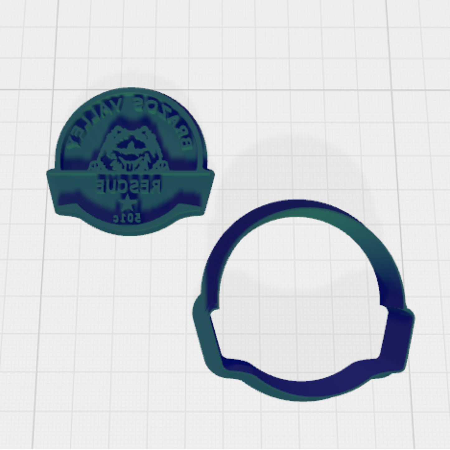 BVA Rescue Cookie Cutter & Stamp Set: Versatile Tool for Cookies, Ceramics, Pottery, Fondant, and More