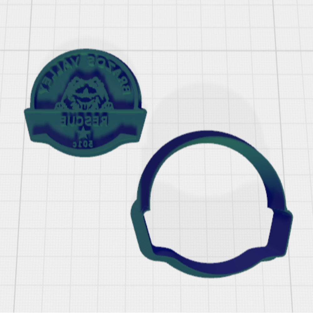BVA Rescue Cookie Cutter & Stamp Set: Versatile Tool for Cookies, Ceramics, Pottery, Fondant, and More