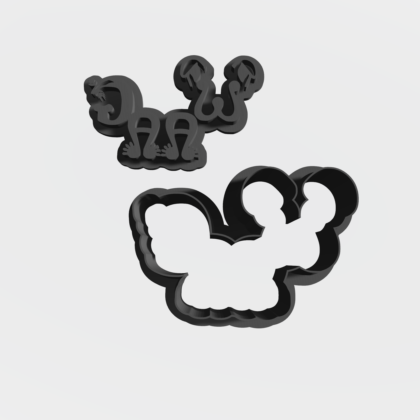 WAAG Cookie Cutter & Stamp Set: Ideal for Cookies, Ceramics, Pottery, Polymer Clay, Fondant - Multi-Medium Craft & Baking Tool