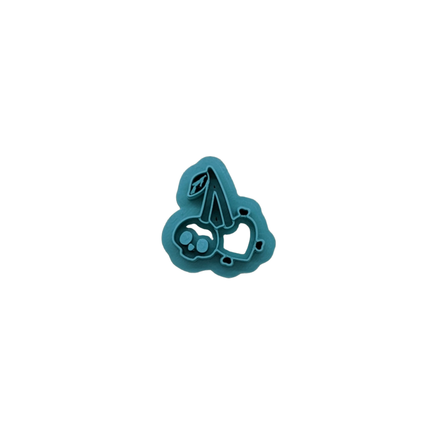 Cherry Skull Heart and Bones Cookie Cutter for Cookies, Ceramics, Pottery, Polymer Clay, Fondant & More