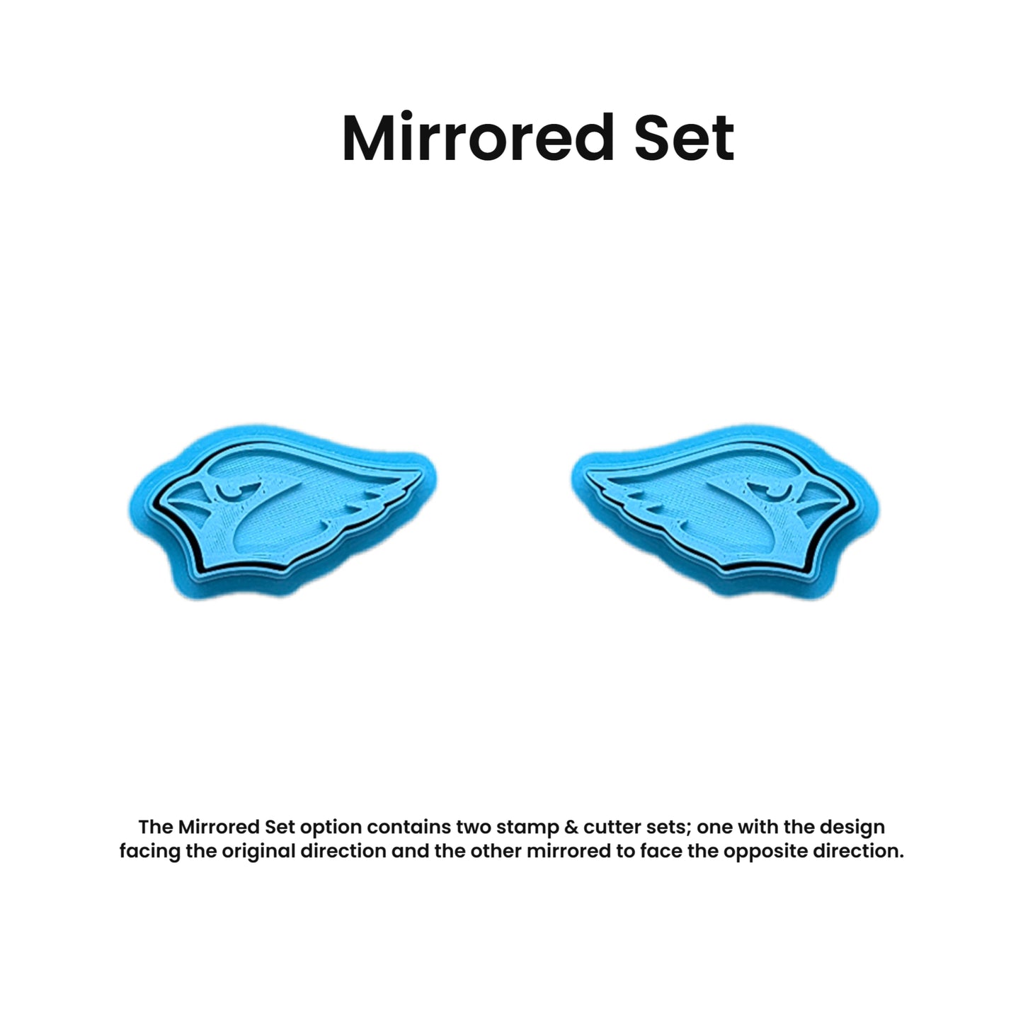 Arizona Cardinal Cookie Cutter & Stamp Set: Versatile Tool for Cookies, Ceramics, Pottery, Fondant, and More