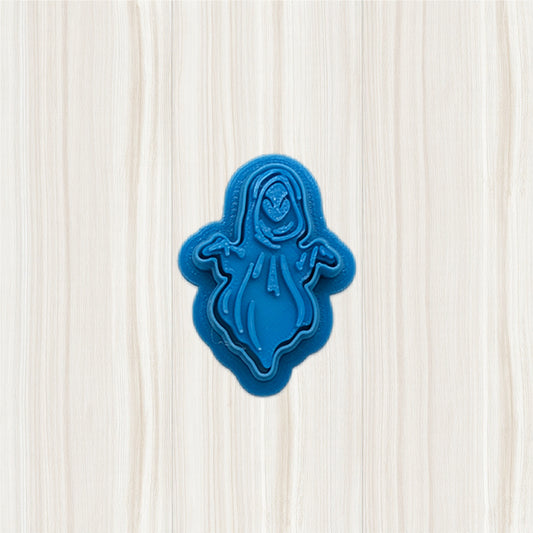 Astral Reaper Ghost Cookie Cutter and Stamp Set for Cookies, Ceramics, Pottery, Polymer Clay, Fondant & More