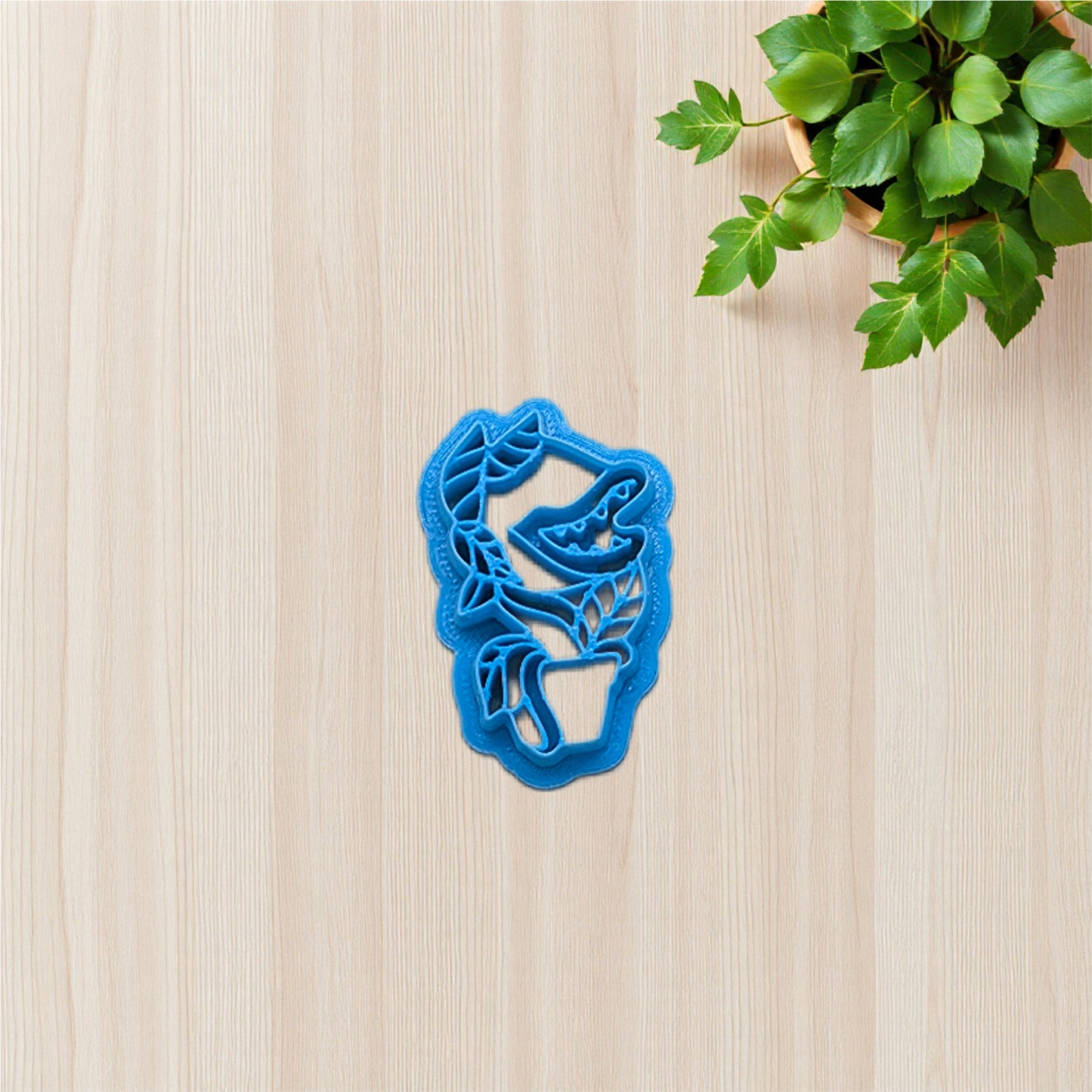 Horror Shop Man Eating Plant Cookie Cutter: Ideal for Cookies, Ceramics, Pottery, Polymer Clay, and Fondant