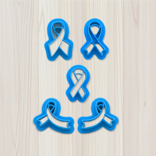 Awareness Ribbon Cookie Cutter with 4 Style Options: Ideal for Cookies, Ceramics, Pottery, Polymer Clay, Fondant - Multi-Medium Craft & Baking Tool
