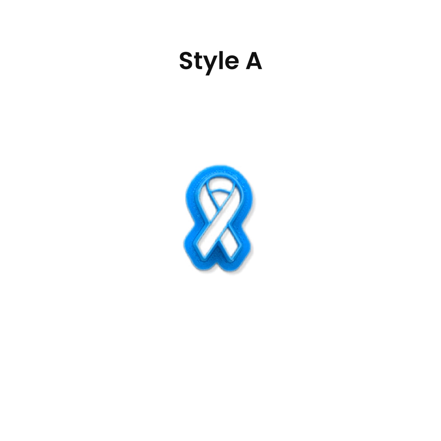 Awareness Ribbon Cookie Cutter with 4 Style Options: Ideal for Cookies, Ceramics, Pottery, Polymer Clay, Fondant - Multi-Medium Craft & Baking Tool