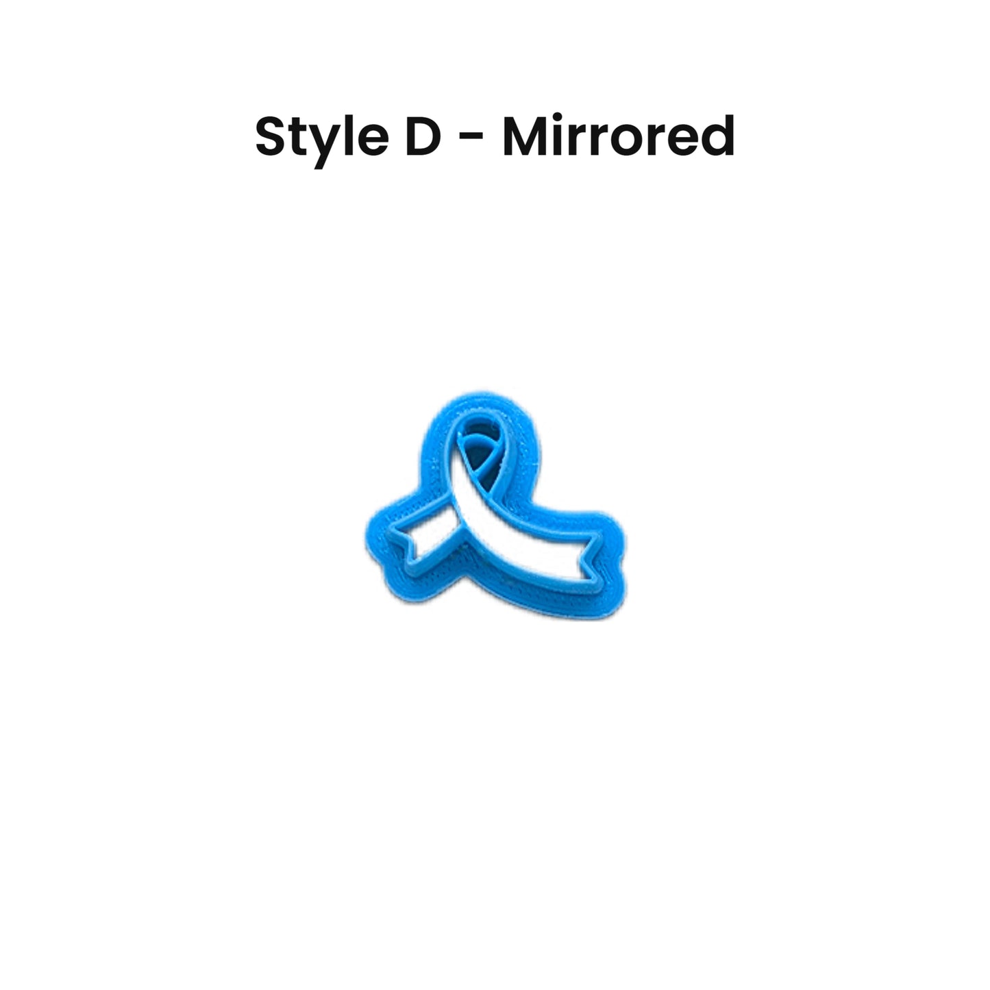 Awareness Ribbon Cookie Cutter with 4 Style Options: Ideal for Cookies, Ceramics, Pottery, Polymer Clay, Fondant - Multi-Medium Craft & Baking Tool