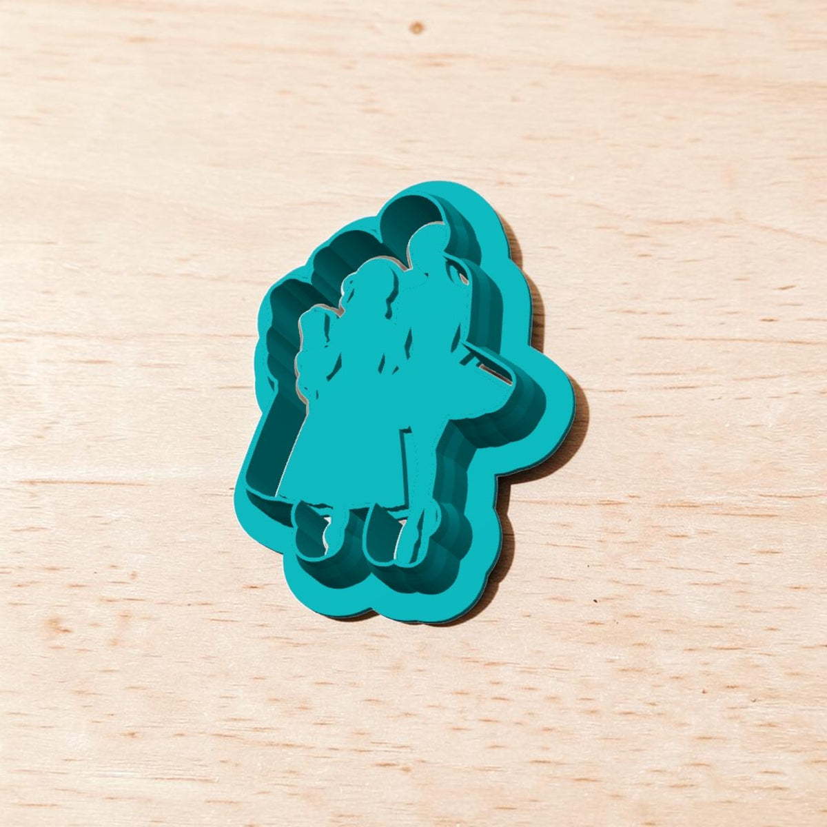 Ballerina and Clara Nutcracker Ballet silhouette cookie cutter and stamp set for cookies, polymer clay, fondant, pottery and ceramics
