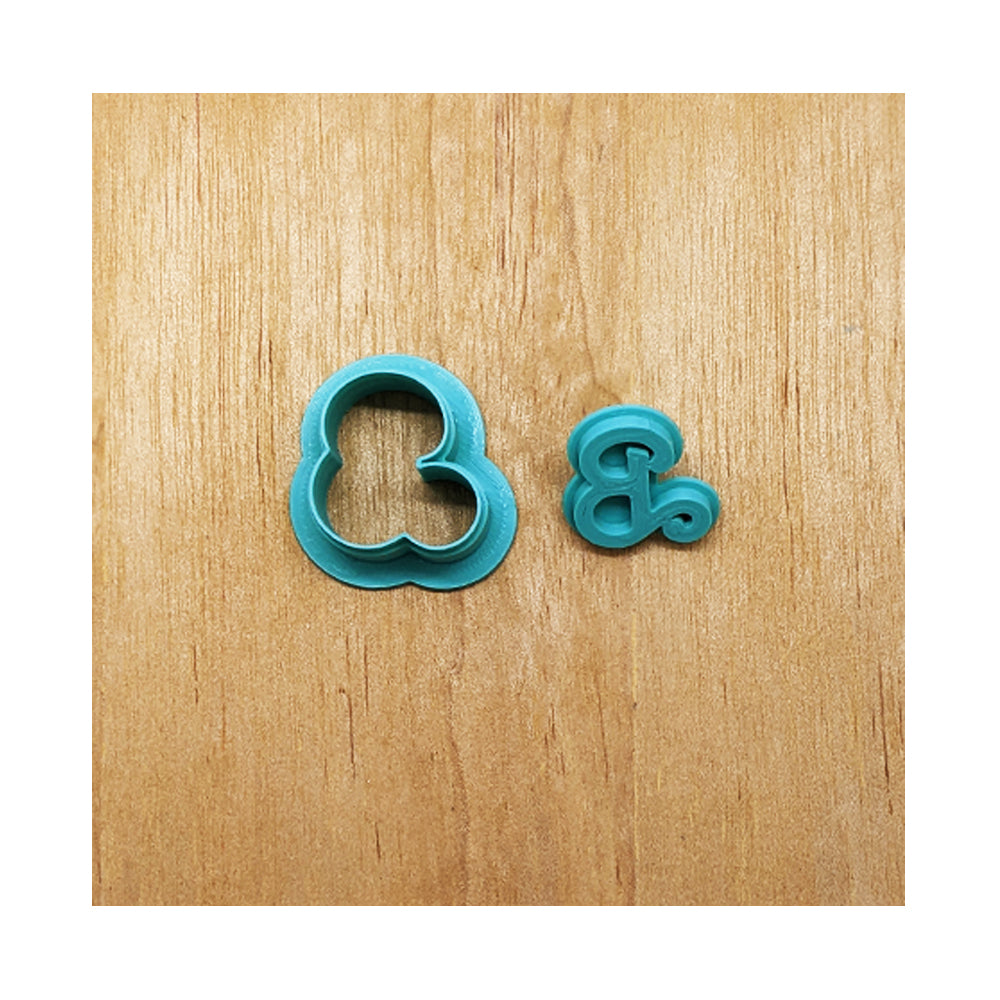 Barbie B Cutter & Embossing Stamp Set - Multi-Medium Design Tool for Cookies, Ceramics, Pottery, Polymer Clay, Fondant & More