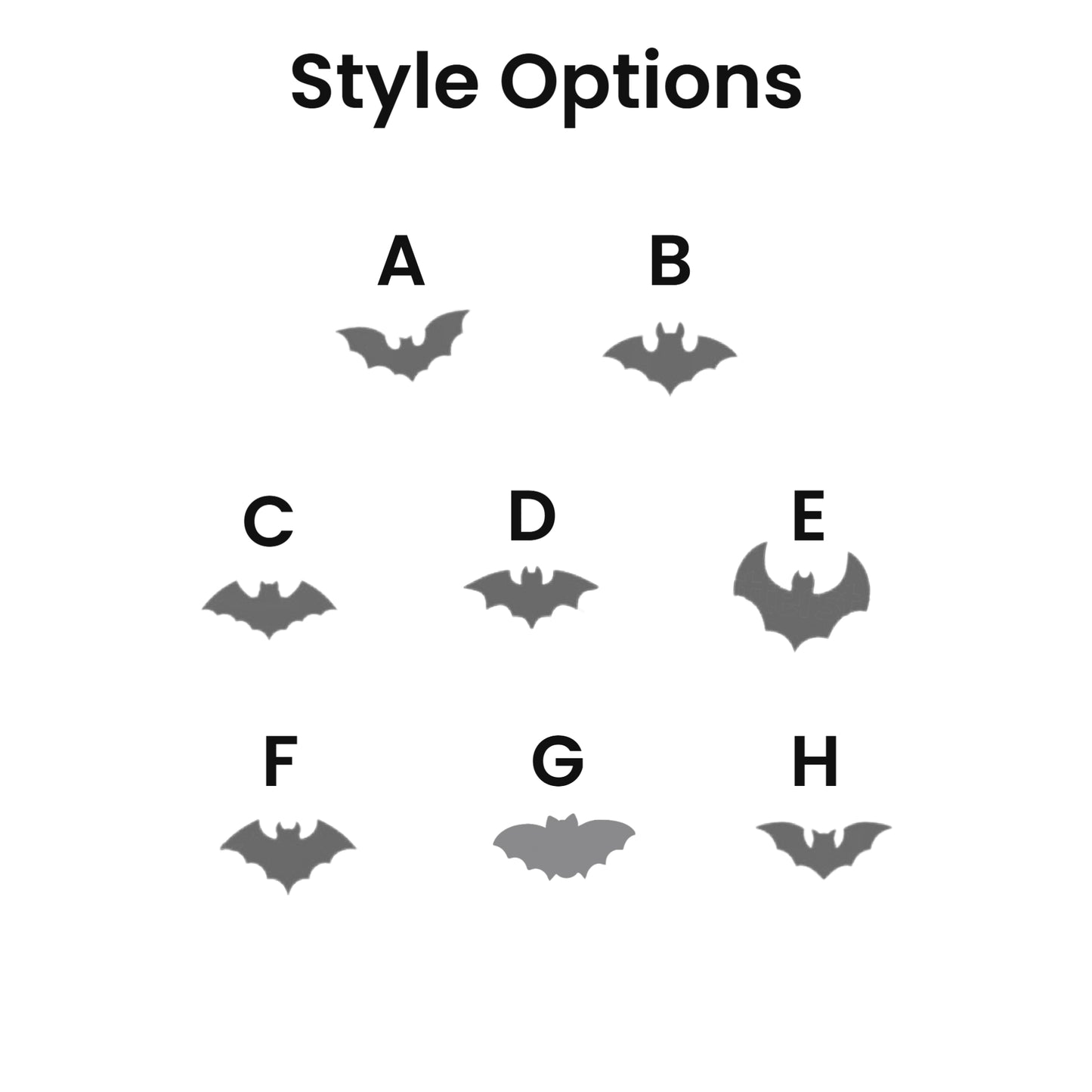 Halloween Bat Cookie Cutter & Clay Cutter – 8 Style Options for Cookies, Fondant, Polymer Clay & Ceramics | Multi-Medium Craft Tool