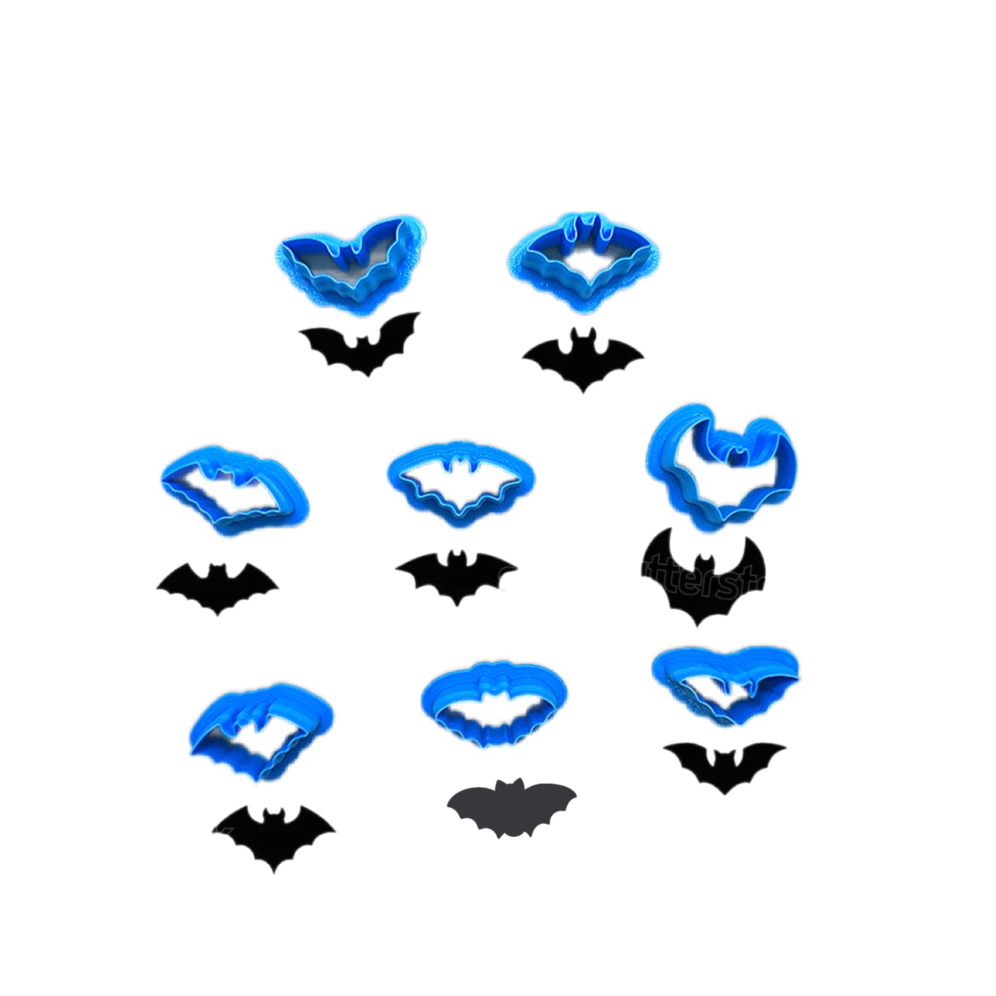 Halloween Bat Cookie Cutter & Clay Cutter – 8 Style Options for Cookies, Fondant, Polymer Clay & Ceramics | Multi-Medium Craft Tool