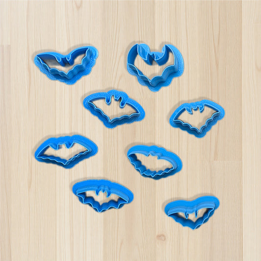 Halloween Bat Cookie Cutter & Clay Cutter – 8 Style Options for Cookies, Fondant, Polymer Clay & Ceramics | Multi-Medium Craft Tool