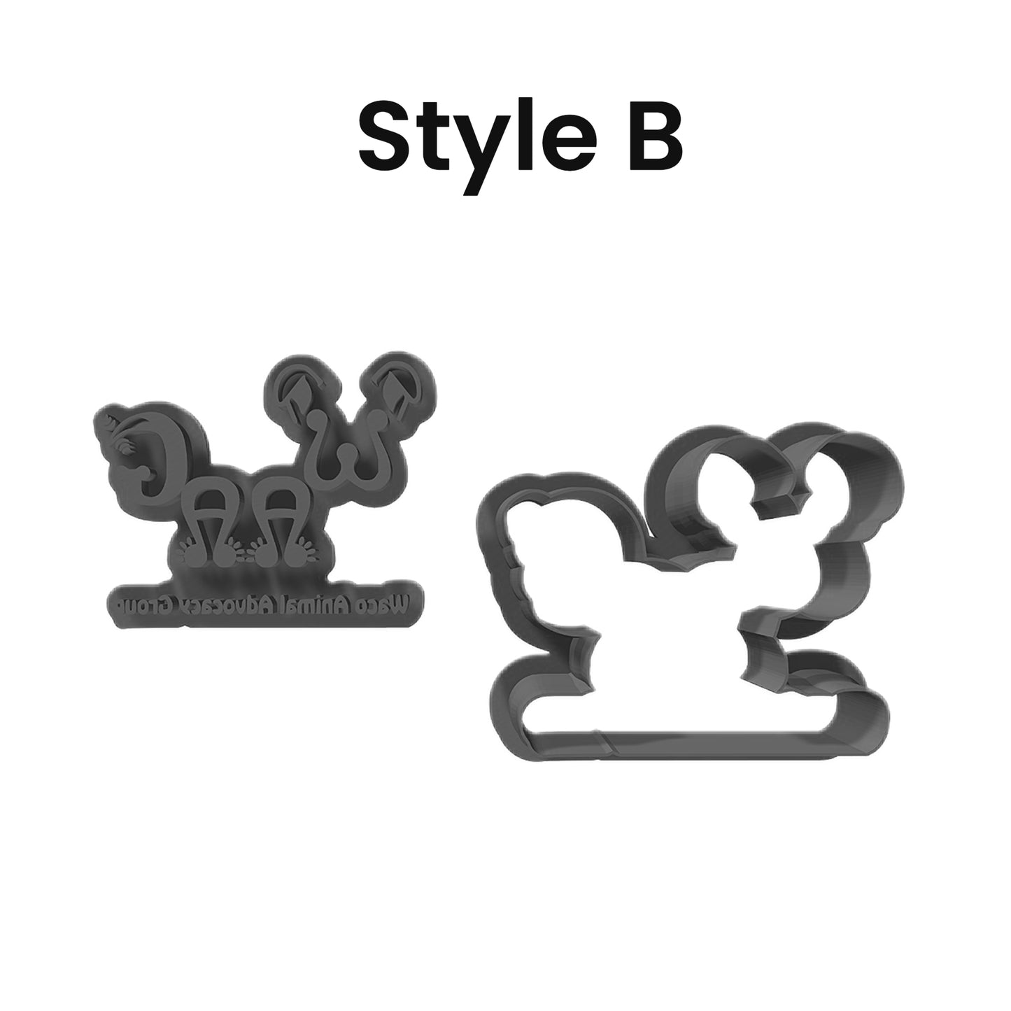 WAAG Cookie Cutter & Stamp Set: Ideal for Cookies, Ceramics, Pottery, Polymer Clay, Fondant - Multi-Medium Craft & Baking Tool