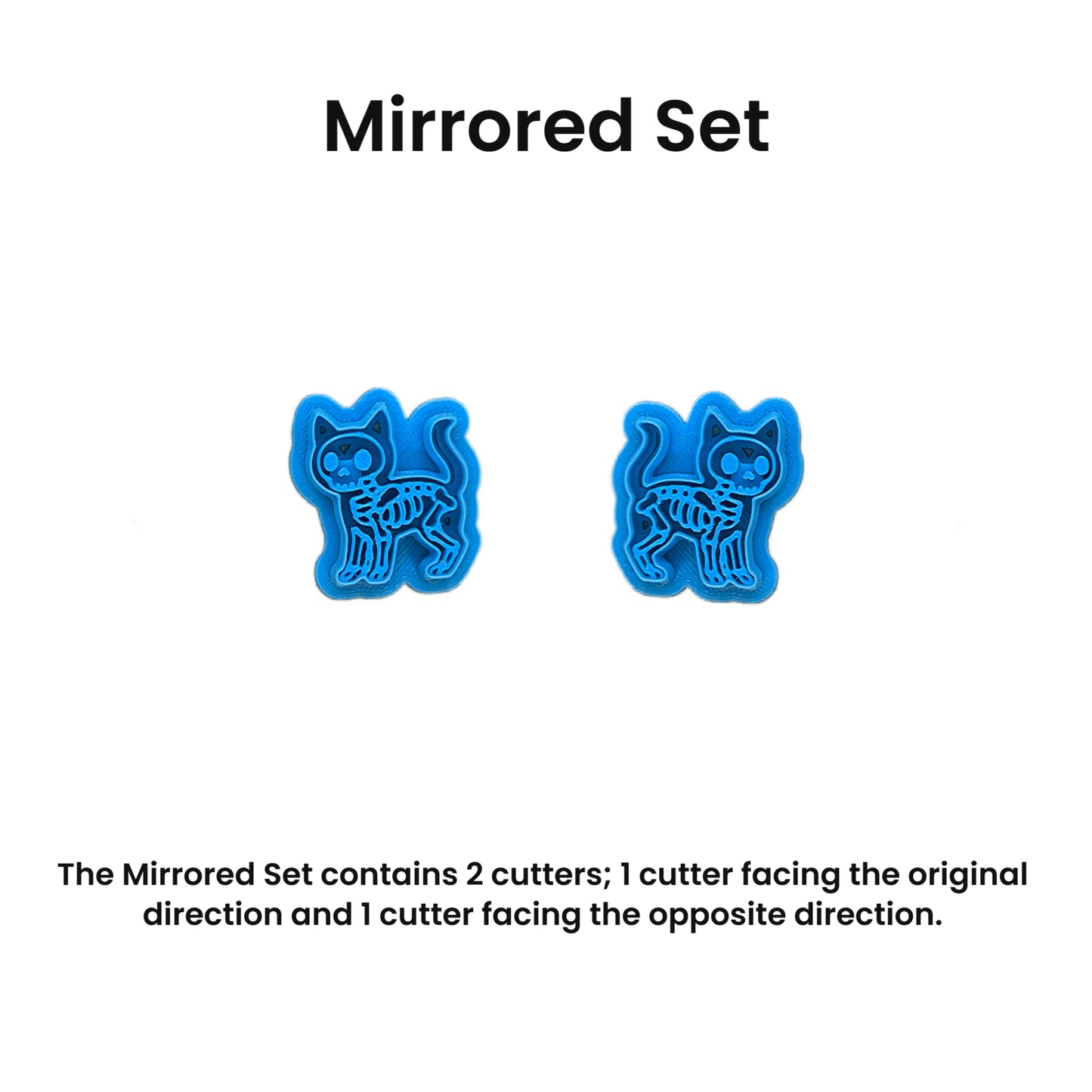 Cat Skeleton Cookie Cutter: Ideal for Cookies, Ceramics, Pottery, Polymer Clay, Fondant - Multi-Medium Craft & Baking Tool
