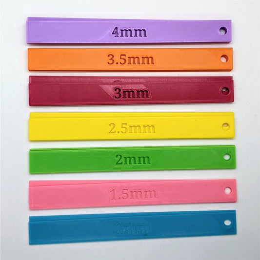 Polymer Clay Depth Guides Thickness Rolling Gauges
