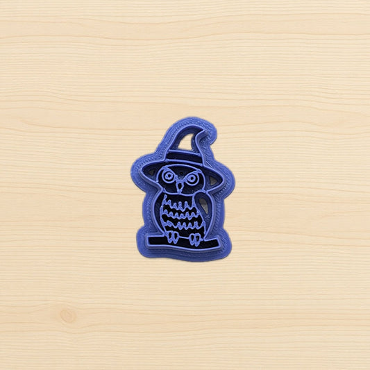 Witchy Hoot Perched Owl Cookie Cutter for Ceramics, Pottery, Polymer Clay, Fondant - Multi-Medium Craft & Baking Tool
