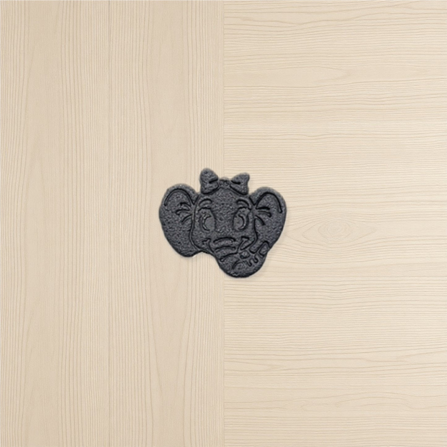 Girl Elephant Head with Bow Cookie Cutter: Ideal for Cookies, Ceramics, Pottery, Polymer Clay, and Fondant