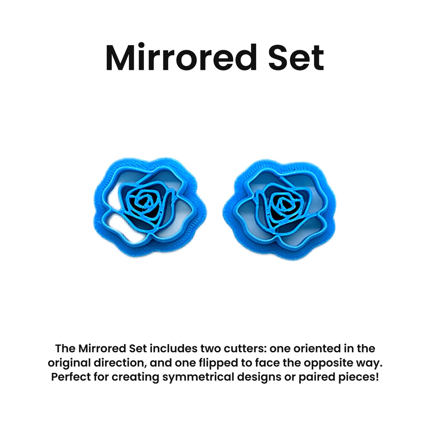 Rose Flower Cookie Cutter: Versatile Tool for Ceramics, Pottery, Cookies, Polymer Clay & More