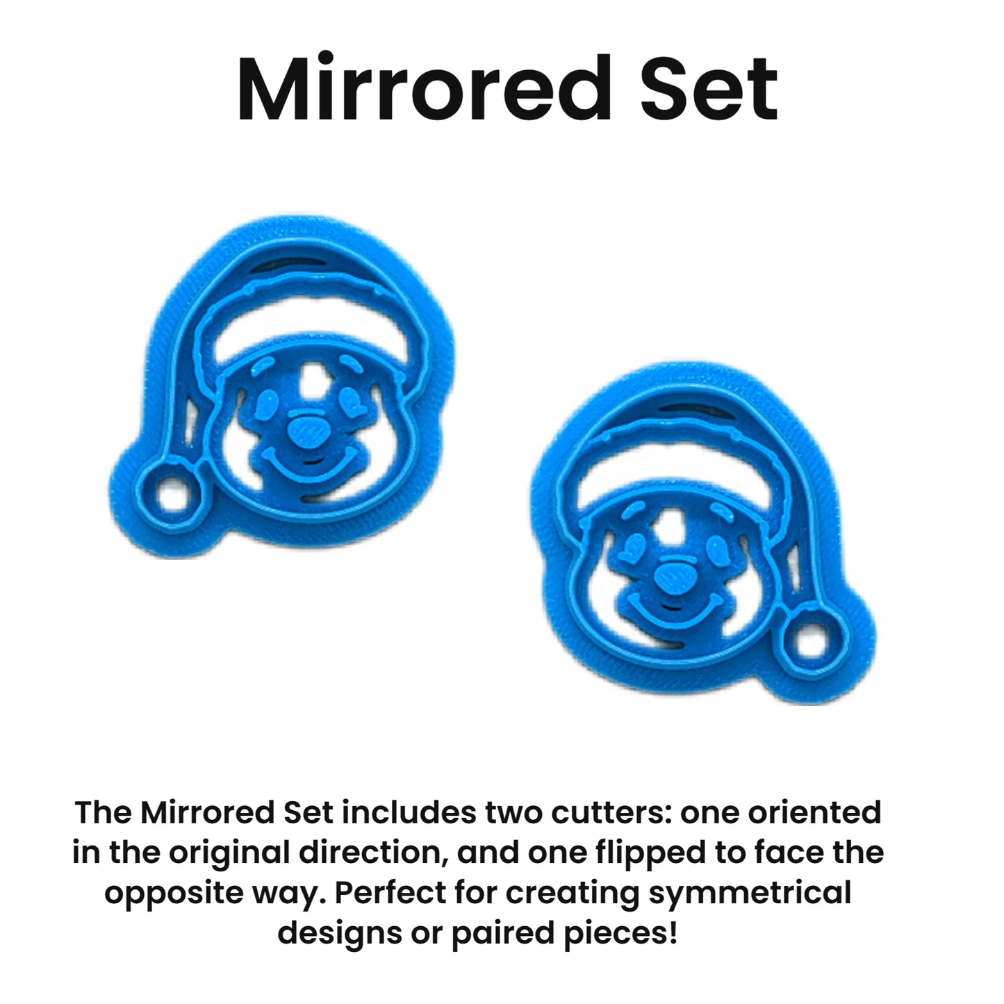 Pooh Bear in Santa Hat Cookie Cutter: Ideal for Cookies, Ceramics, Pottery, Polymer Clay, and Fondant