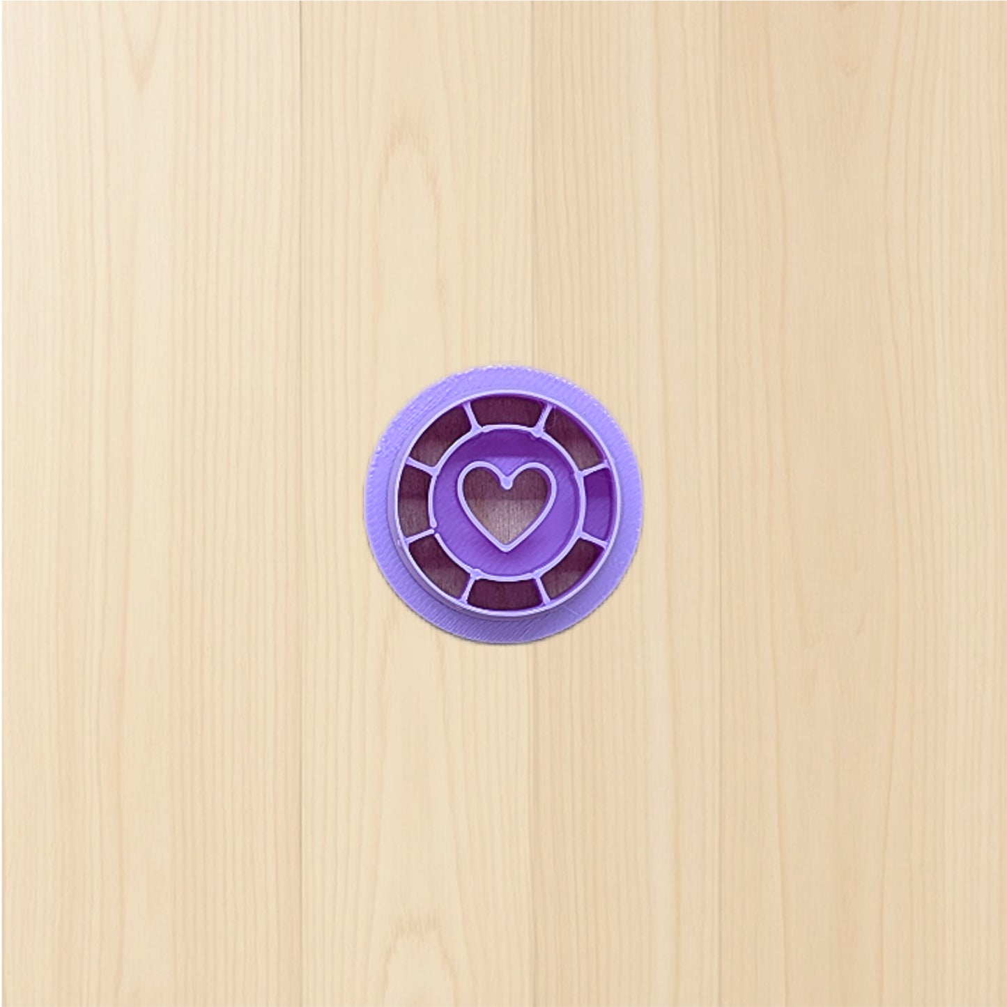 Cupids Token Poker Chip Cookie Cutter: Ideal for Cookies, Ceramics, Pottery, Polymer Clay, and Fondant