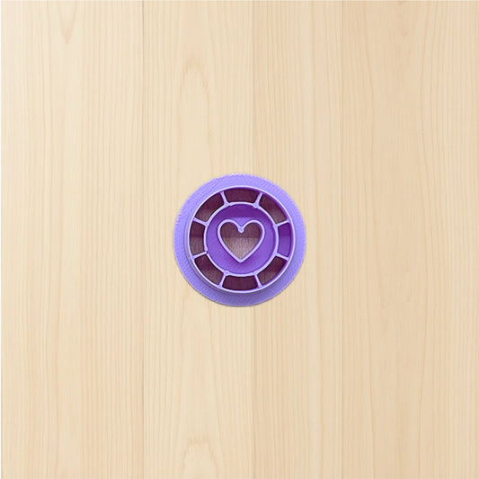 Cupids Token Poker Chip Cookie Cutter: Ideal for Cookies, Ceramics, Pottery, Polymer Clay, and Fondant