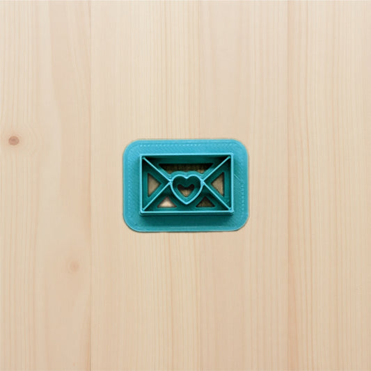 Heart Sealed Envelope Cookie Cutter: Ideal for Cookies, Ceramics, Pottery, Polymer Clay, and Fondant