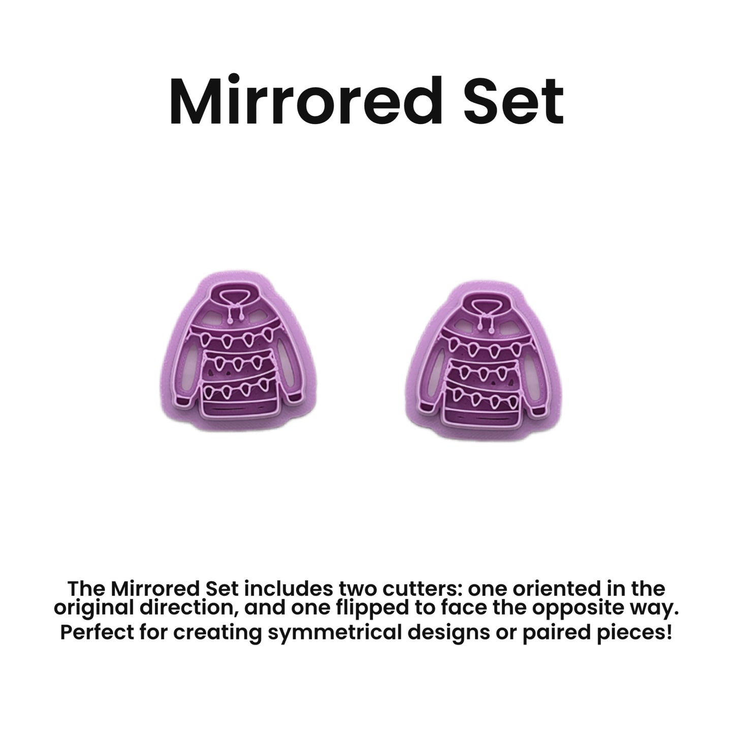 Christmas Lights Sweater Cookie Cutter: Ideal for Cookies, Ceramics, Pottery, Polymer Clay, and Fondant